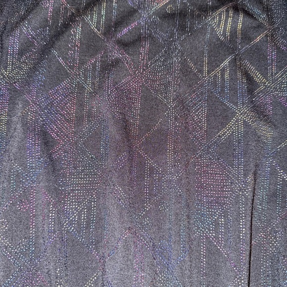 LuLaRoe Carly Size Small Pocket Geometric Dress Black Simply Comfortable - Picture 4 of 6